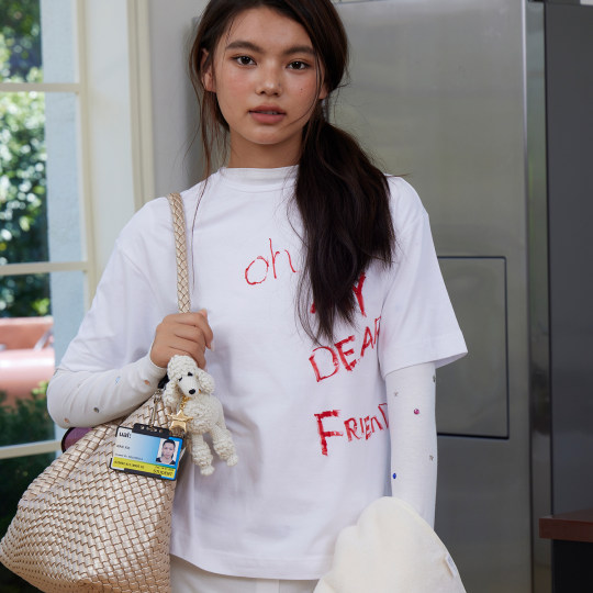 ECODAY原创设计秋冬香槟色编织托特包大容量通勤手提单肩包女时尚