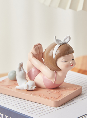 瑜伽手机支架桌面可爱少女心