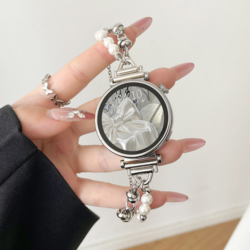 适用华为watchgt4新款gt5/6手表带gt3pro女款智能手表链watch4表链gt21手表带41mm女士金属手链荣耀腕表女式 - 图0