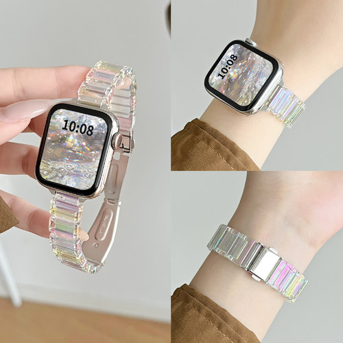 适用vivowatchgt2手表带树脂新款vivo watch gt高颜值女生智能手表vivowatch5创意硅胶腕带iqoo女士3女款表链 - 图1