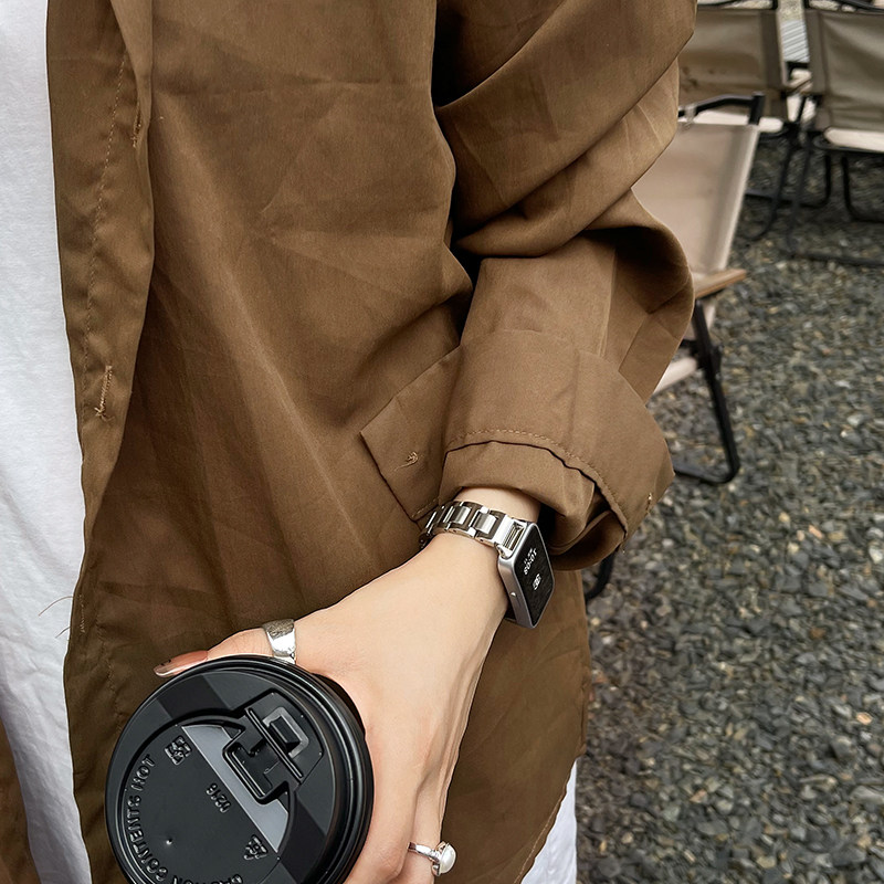 适用华为手环10/9手表带链夏天新款8/7nfc版金属6pro替换手链荣耀电子智能运动七八九代表链band9女生手腕带,淘宝优惠券,粉丝福利购,淘宝优惠卷