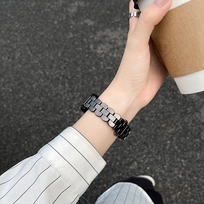 适用华为手环10/9手表带链夏天新款8高级金属手腕带6pro女生替换表链7nfc版荣耀电子智能运动八九代女士band9 - 图3