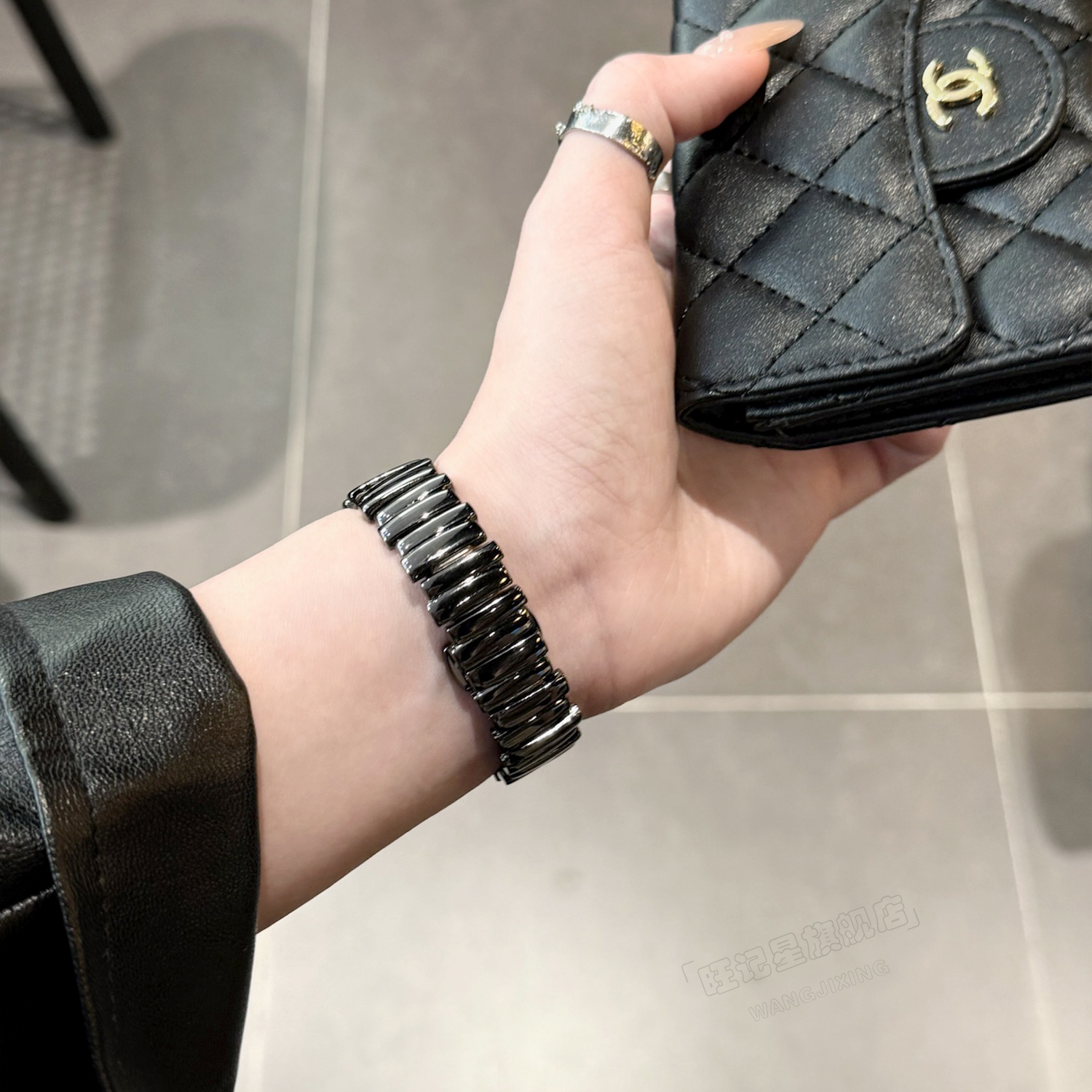 适用oppo watch x2mini手表带高级感创意金属oppowatchx2mini智能运动手环4Pro女生一加x2系列时尚1代手表链 - 图3