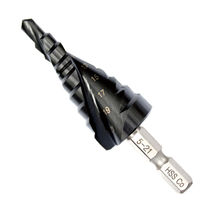 Ultra-industrial-grade TiAlN stainless steel drilling stepped drill bit pagoda drill underhole drilling stainless steel open pore ladder drill 4