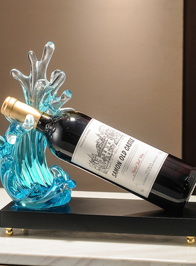 创意现代简约酒柜风生水起红酒葡萄酒架摆件轻奢高档客厅装饰品
