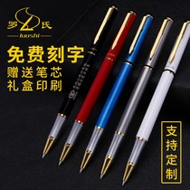 Roche Signature Pen Metal Heavy Hand Feel Pink Pen Black Water-based Pen Men Business Upscale Office Carbon