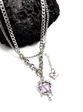 双层叠戴冷淡风高级中性锁骨链女