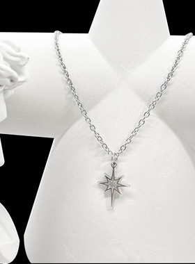 项链iam八芒星潮酷小众设计感
