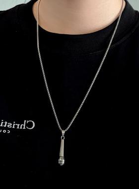 IAMACC小众设计仿真麦克风项链