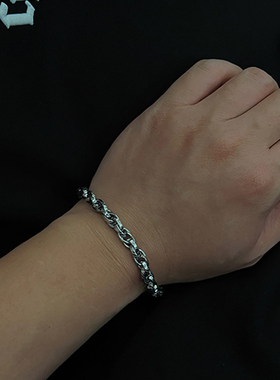 其他男钛钢钛钢欧美龙骨链手链