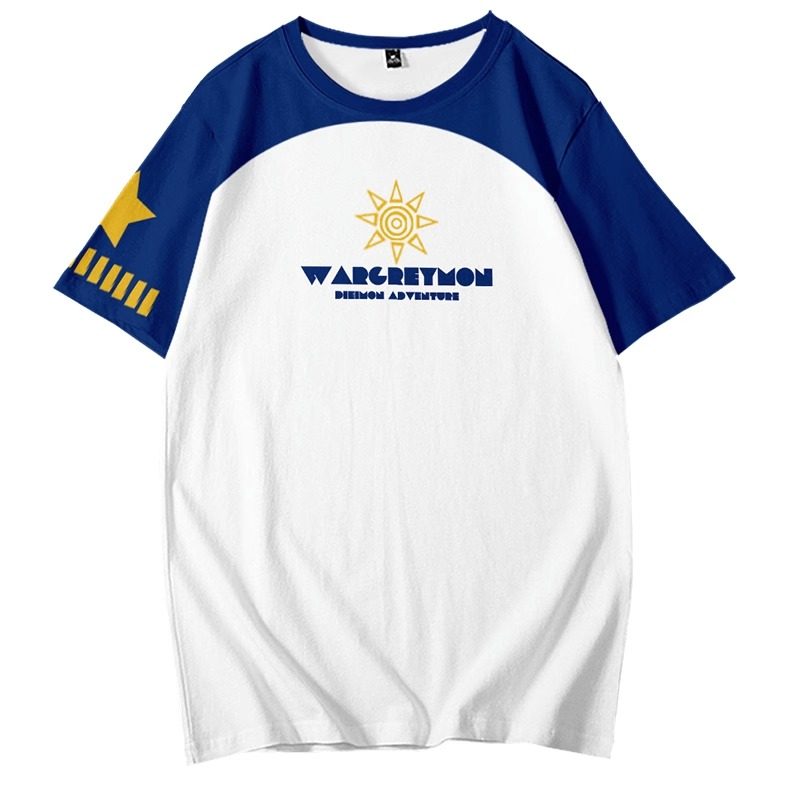 数码宝贝战斗暴龙兽动漫男童短袖T恤二次元周边个性港风短裤套装,淘宝优惠券,粉丝福利购,淘宝优惠卷