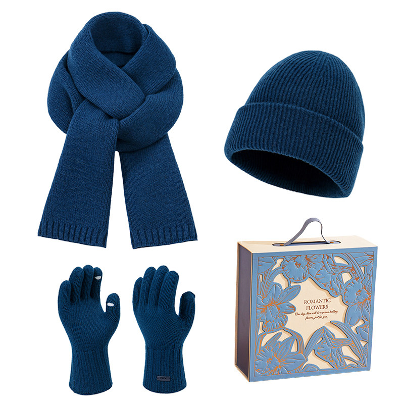 冬季羊毛围巾帽子手套三件套高档礼盒送男女朋友生日惊喜保暖围巾,淘宝优惠券,粉丝福利购,淘宝优惠卷