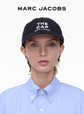 【双11折扣】MARC JACOBS/莫杰 CAP MJ  纯棉黑色字母鸭舌帽配饰