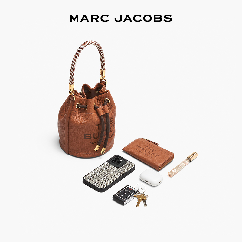 【折扣】MARC JACOBS MJ BUCKET迷你牛皮纯色水桶包-图1