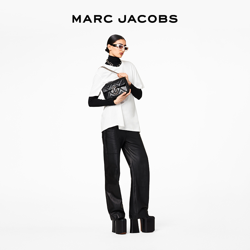 【季末折扣】MARC JACOBS MJ J MARC 中号羊皮绗缝单肩斜挎包 - 图3