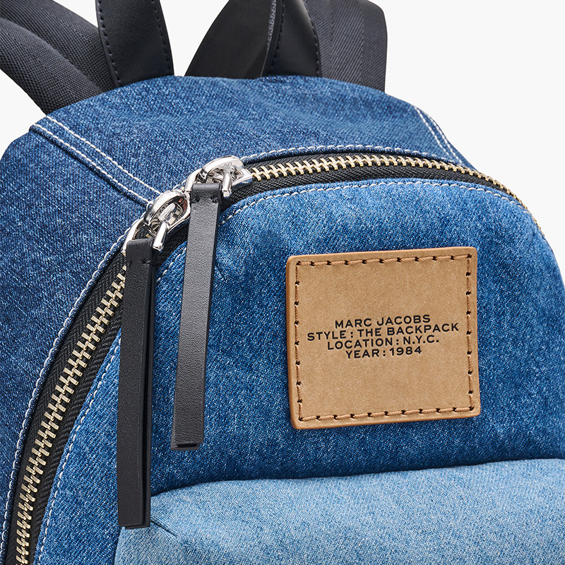 MARC JACOBS/Mojie medium denim denim style large capacity sports travel backpack