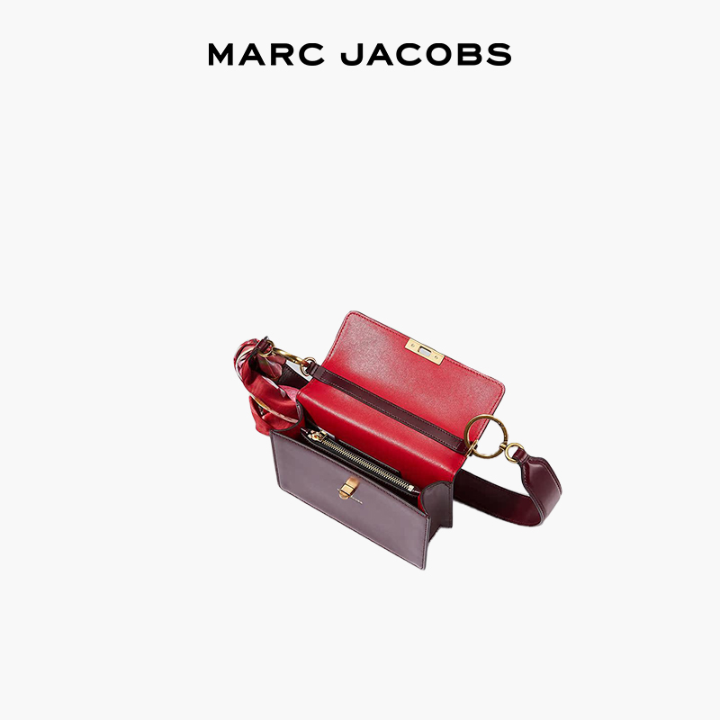 【季末折扣】MARC JACOBS DOWN TOWN MJ 牛皮丝巾包通勤手提包 - 图0