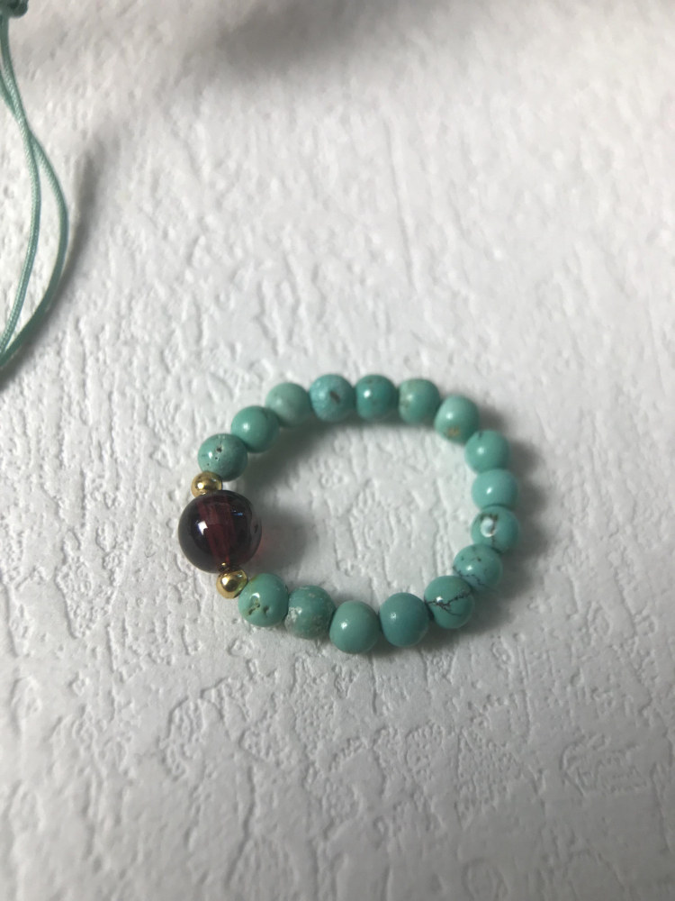 Raw Turquoise 925 Silver Seed Pendant Necklace
