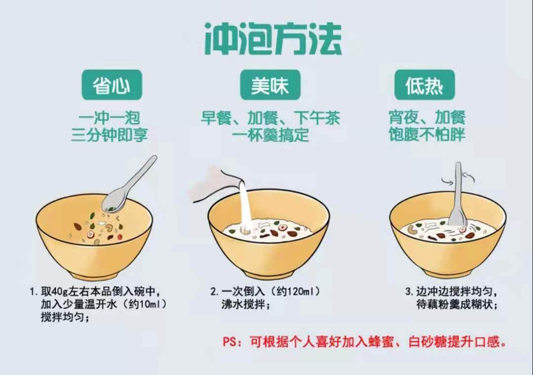 奇亚籽坚果羹轻谷多网红代餐*藕粉 婷立食品藕粉