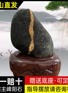 泰山石敢当真泰山石天然原石客厅办公室靠山石阳石镇宅纳财补角
