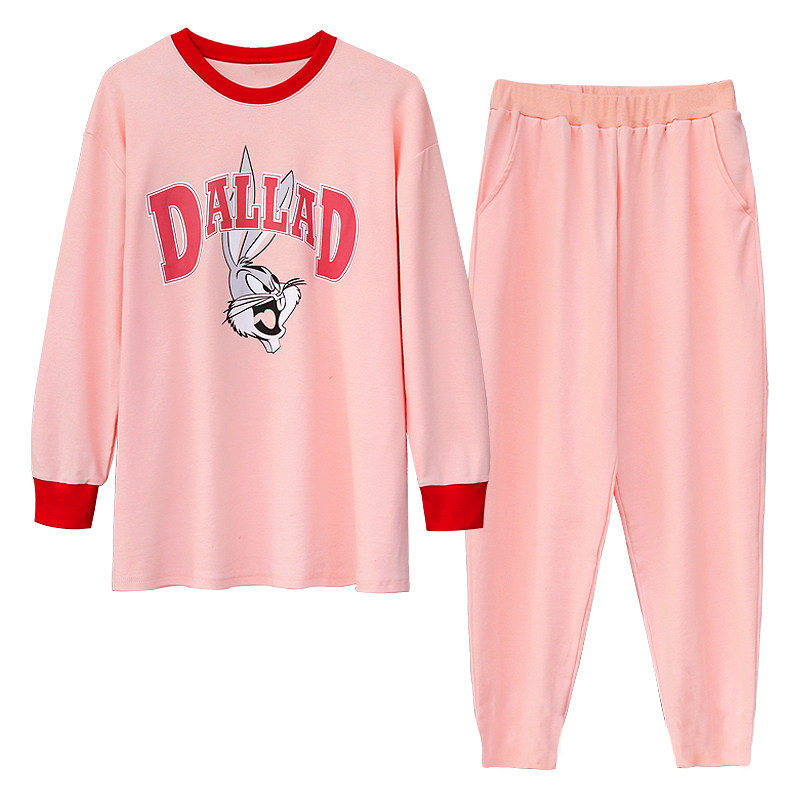 睡衣女士春秋季长袖长裤卡通可爱甜美学生家居服2022年新款两件套,淘宝优惠券,粉丝福利购,淘宝优惠卷