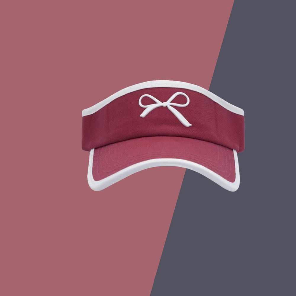 Classy key新加坡设计师联名款运动防晒鸭舌帽子蝴蝶结遮阳空顶帽,淘宝优惠券,粉丝福利购,淘宝优惠卷