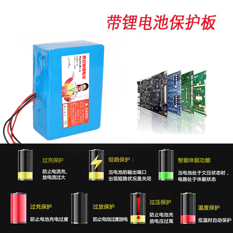 电动车48v锂电池代驾车20ah挂包电瓶24v滑板车折叠车36v厂家直销8 - 图1