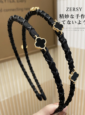 发箍百搭风四叶草带齿防滑头饰品