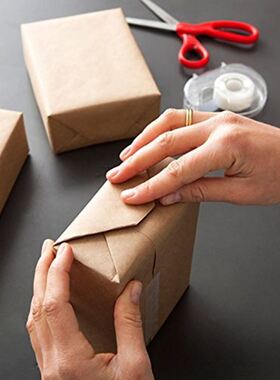 30 Meters Brown Kraft Wrapping Paper Roll For Wedding