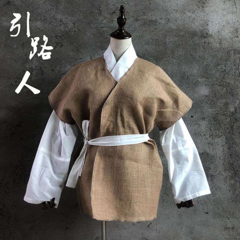 丧葬孝衣丧服衣服白麻衣孝服孝子披麻戴孝传统服装衣服事 - 图1