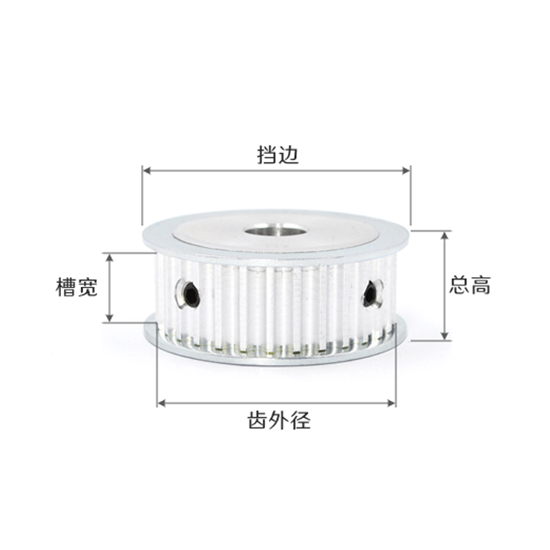 怡合达同步轮EAC01/21/41-MXL025/037/050-14至72齿AF型现货 - 图0