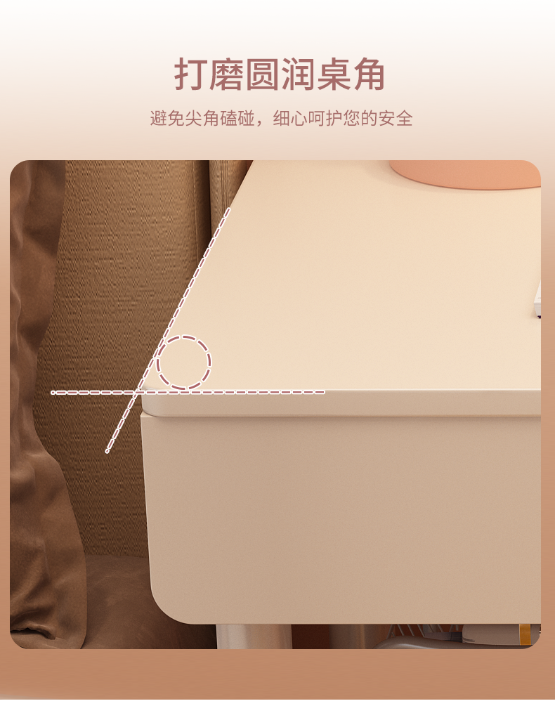 电脑桌台式家用办公桌带抽屉简约现代卧室书桌中学生写字桌学习桌 - 图2