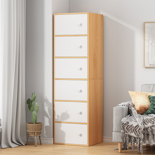 斗柜储物柜五斗柜小户型客厅靠墙窄高立柜简约现代收纳柜置物柜子 - 图3