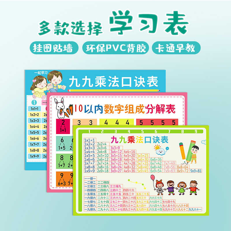九九乘法表英文 新人首单立减十元 22年2月 淘宝海外