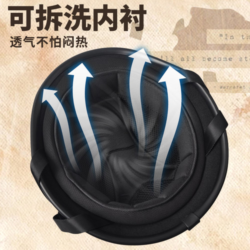 德式大兵盔复古巡航机车瓢盔3c认证加大码摩托车踏板车四季半盔 - 图3