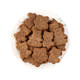 Baked biscuits and cakes decorated with cartoon raccoon-shaped wooden chaff cups decorated with edible maple leaf inserts