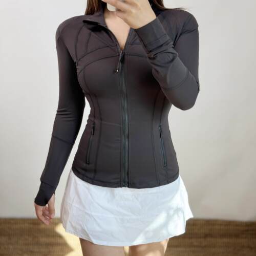luludarling春秋加绒Defina立领瑜伽服女士上衣运动夹克外套 - 图0