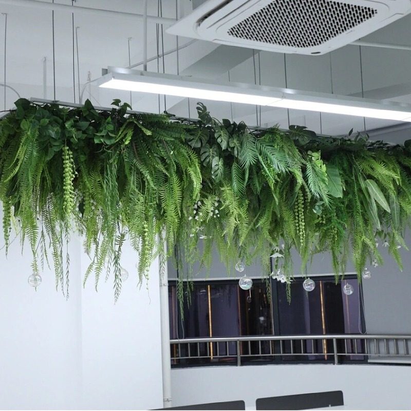 仿真绿植蕨类壁挂墙面吊顶装饰服装店橱窗森系热带雨林风悬挂花艺,淘宝优惠券,粉丝福利购,淘宝优惠卷