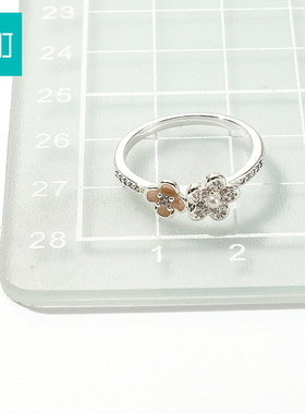 畹町春日花园戒指开口可调节女小众设计指环轻奢高级感配饰