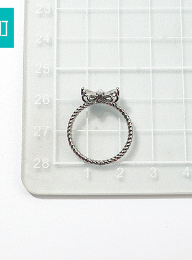 畹町精致蝴蝶结戒指开口可调节女小众设计指环轻奢高级感配饰