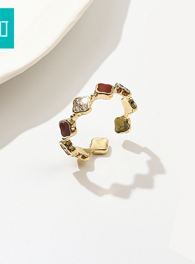 畹町新年小马戒指开口可调节轻奢高级感小众设计饰品送女友礼物