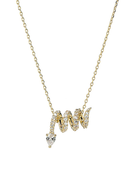 畹町25年新款韩系女时尚优雅精致锁骨链蝴蝶星球珍珠项链饰品