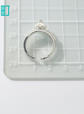 畹町精致小熊开口戒指