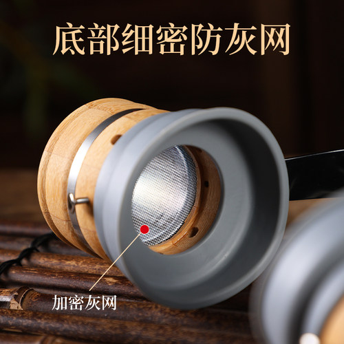 艾我康耳朵灸仪艾灸盒竹木随身灸家用养生全身百会头顶耳灸温灸罐 - 图3