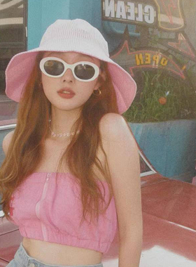 白色墨镜女夏防晒高街太阳眼镜潮