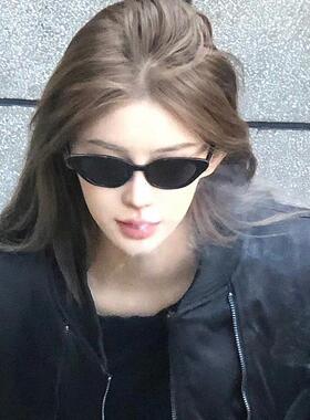 复古小框gm猫眼墨镜女潮黑框