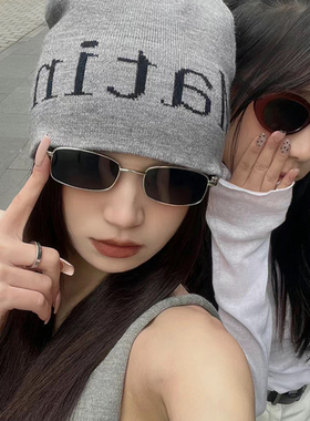 夏季方形太阳眼镜防紫外线高级感