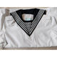 White navy blue sailor suit with shawl men's metal button collection sailor stage performance costume