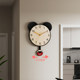 Swinging Silent Living Room Cartoon Perpetual Calendar Wall Clock