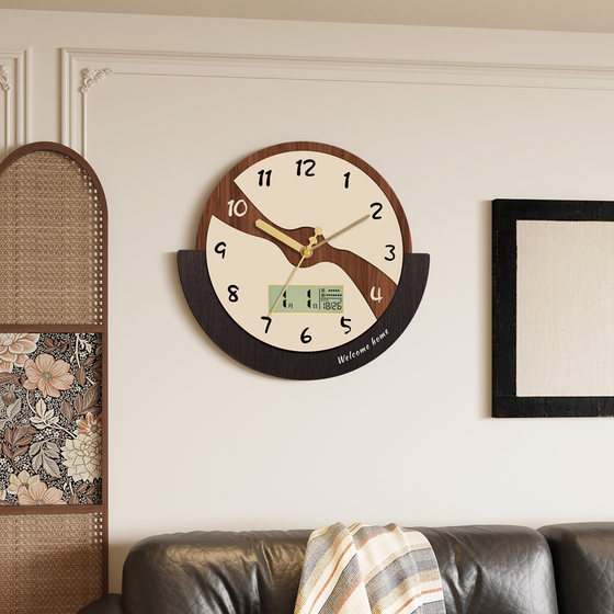 High-end clock swing wall clock perpetual calendar without punching
